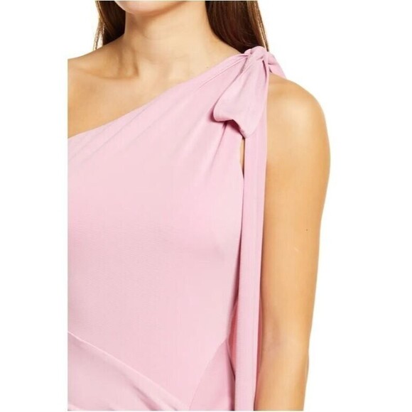 Katie May Maxi Dress Raising The Bar Ruched One Shoulder Pink NWT Retail $273 L - Picture 5 of 5